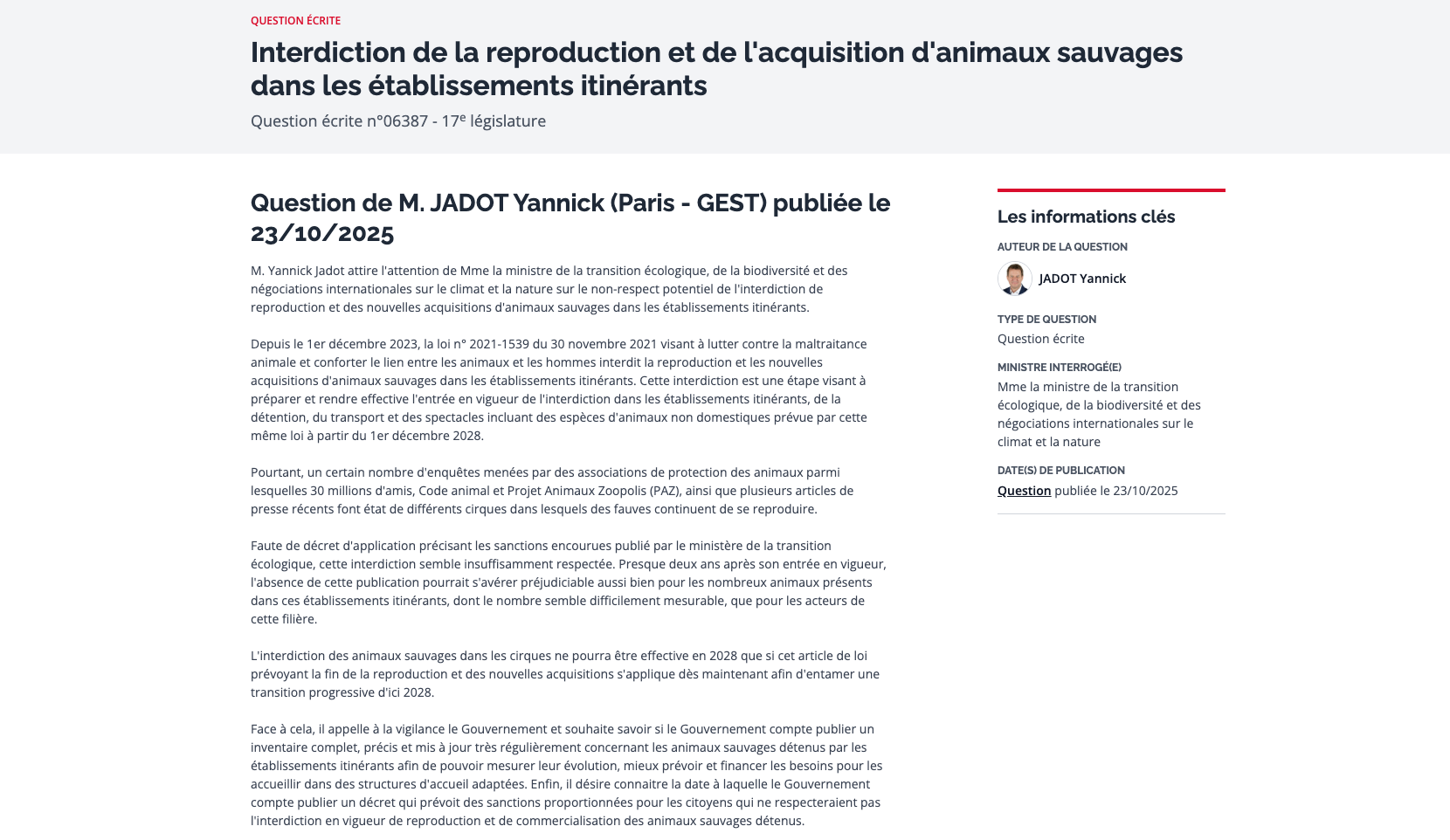 QE yannick jadot cirques